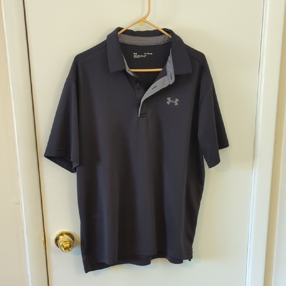 Under Armour Men's Black Polo Shirt